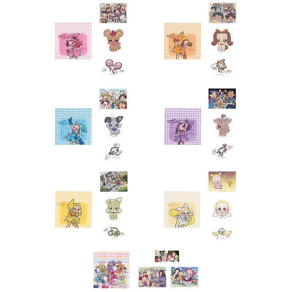 Ichiban Kuji Ojamajo Doremi Prize G Sticker Set with Zipper Bag - Mandorama