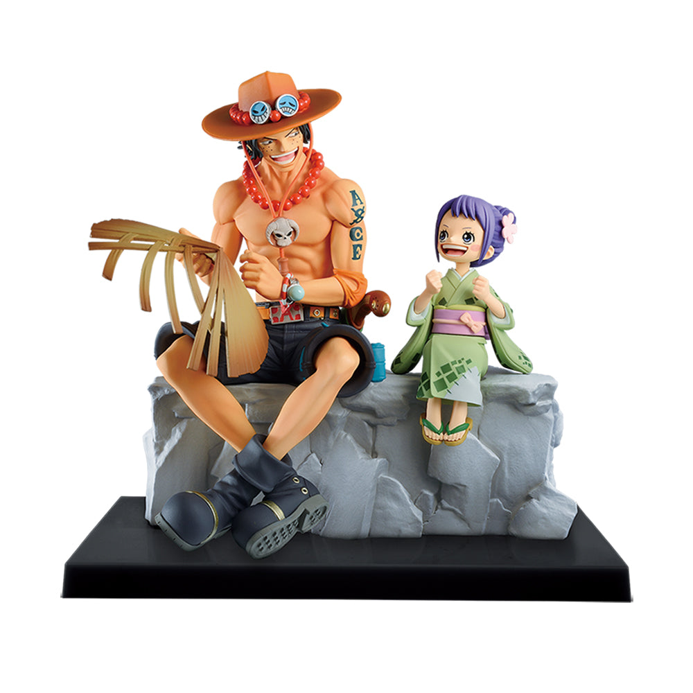 Ichiban Kuji One Piece Last One Prize Portgas D. Ace & Tama Memorial Vignette Figure Memorial Color Ver. - Mandorama