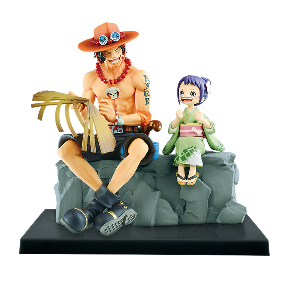 Ichiban Kuji One Piece Prize A Portgas D. Ace & Tama Memorial Vignette Figure - Mandorama