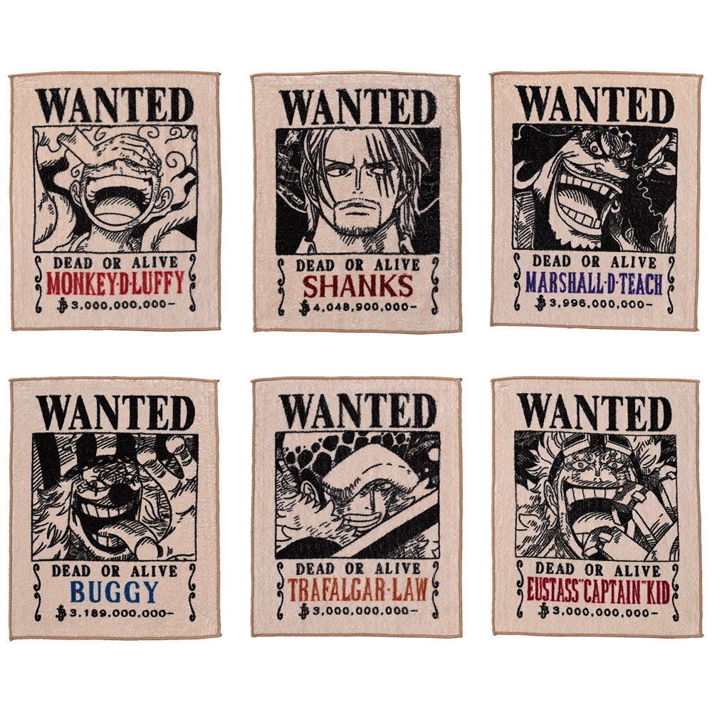 Ichiban Kuji One Piece Prize F Wanted Poster Hand Towel - Mandorama