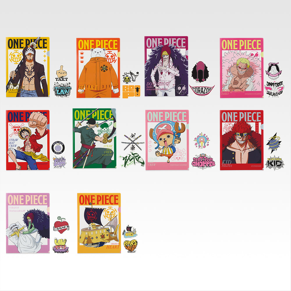 Ichiban Kuji One Piece Prize J Clear File & Sticker Set - Mandorama