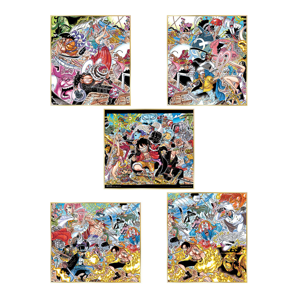Ichiban Kuji One Piece Prize J Color Paper ~WT100 Memorial Oda Eiichiro Original Drawing Great Pirate Hundred Views~ - Mandorama