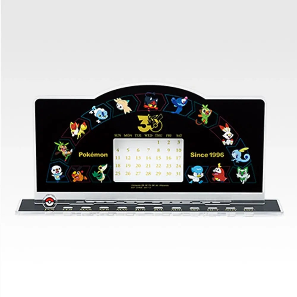 Ichiban Kuji Pokémon Prize A 30th Anniversary Acrylic Perpetual Calendar - Mandorama [src:https://assets.1kuji.com/uploads/product_item/image/107023/91befa6e-1e53-4855-96d6-2a782d38a6c0.webp]