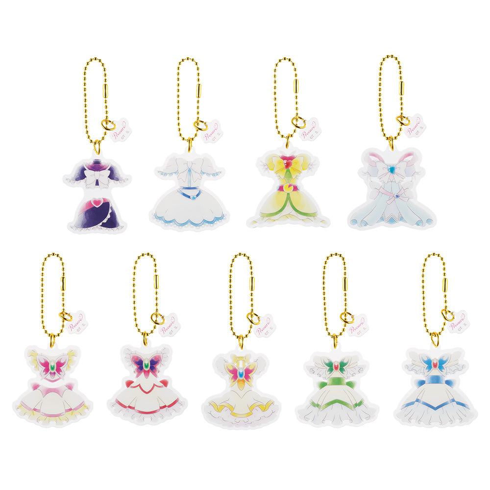 Ichiban Kuji Pretty Cure Prize E Costume Acrylic Charm Set - Mandorama