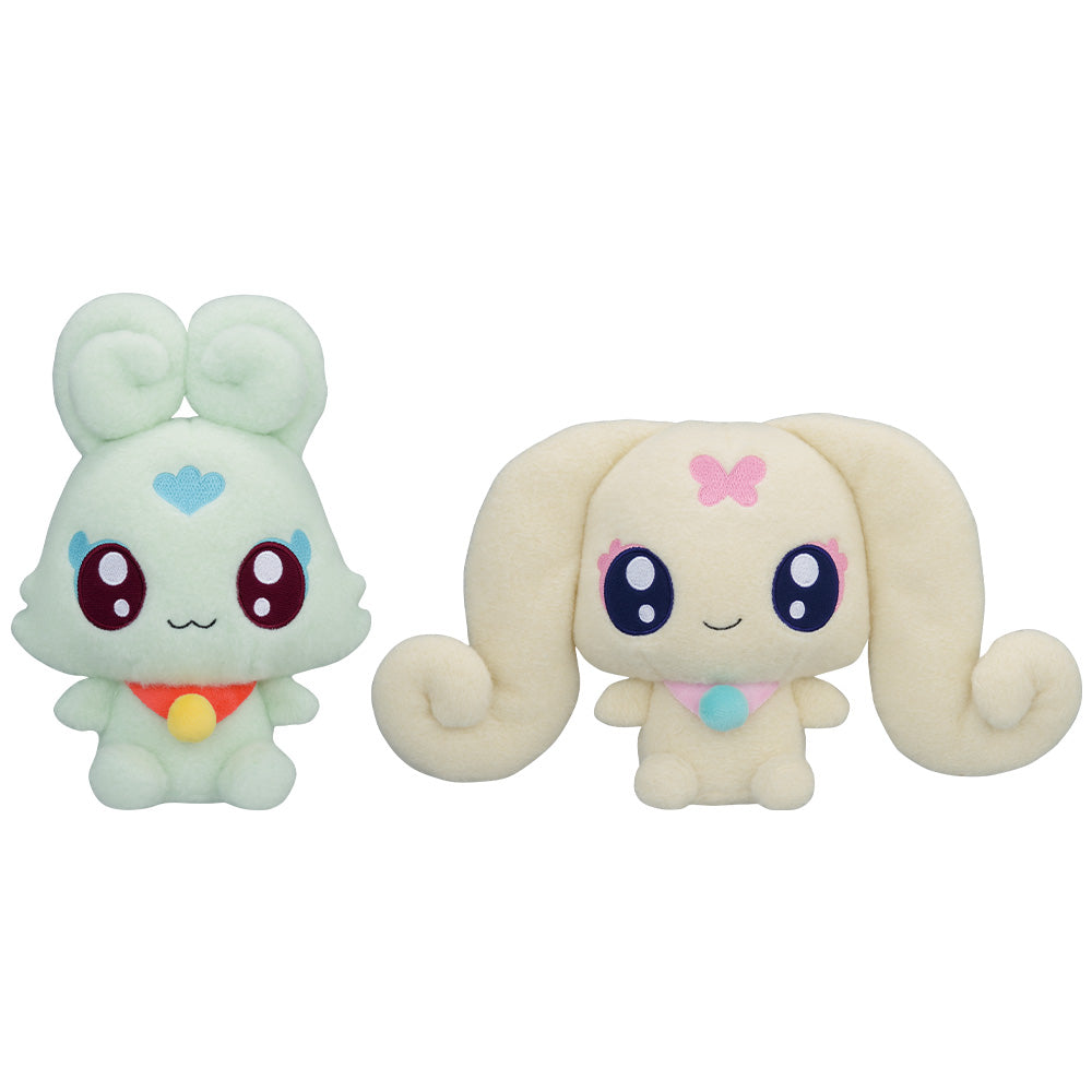 Ichiban Kuji Pretty Cure Splash Star Prize C Fluffy Fairy Plush Set - Mandorama