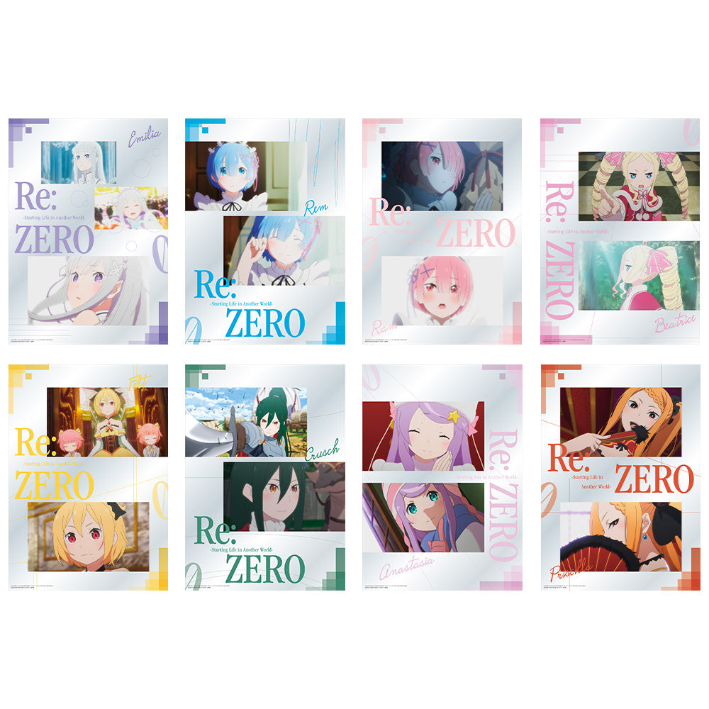 Ichiban Kuji Re:ZERO -Starting Life in Another World- Prize E Clear Poster - Mandorama