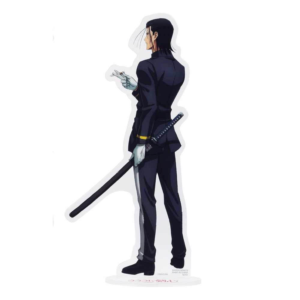 Ichiban Kuji Rurouni Kenshin: Meiji Swordsman Romantic Story Prize E Hajime Saito Big Acrylic Stand - Mandorama