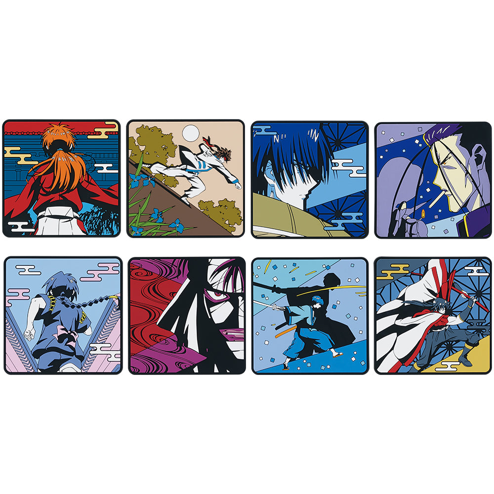 Ichiban Kuji Rurouni Kenshin Prize E Rubber Coaster Collection - Mandorama