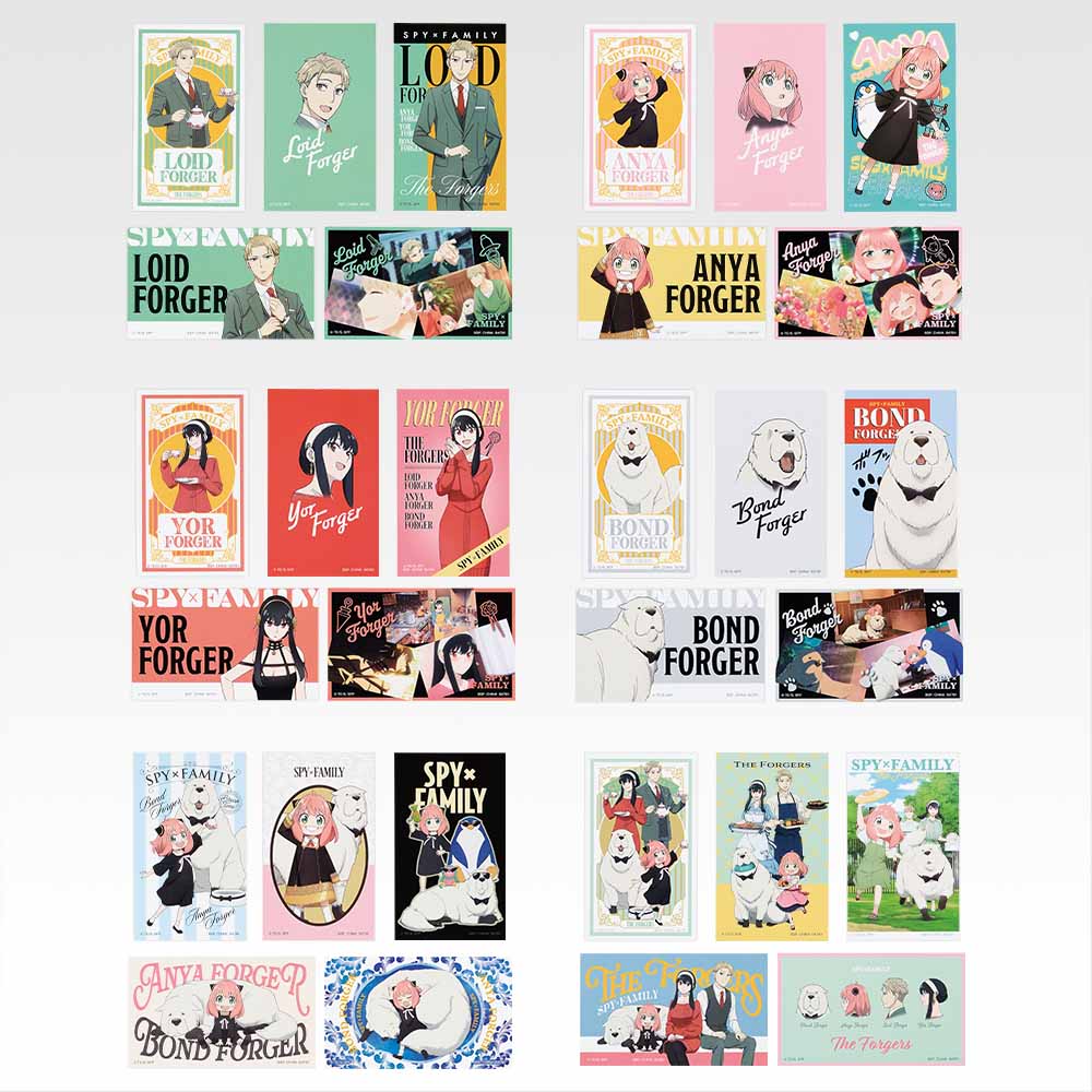 Ichiban Kuji SPY×FAMILY Prize F Sticker Set - Mandorama