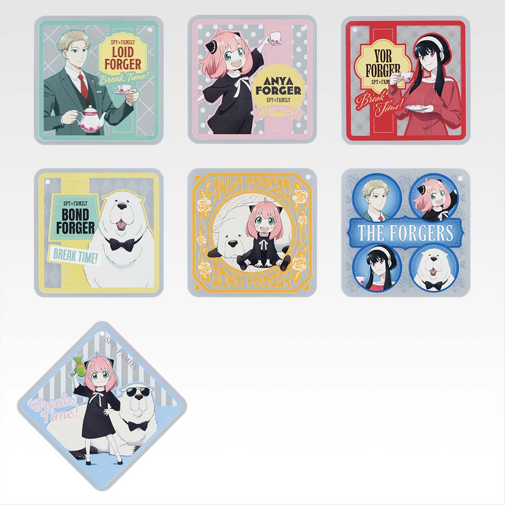 Ichiban Kuji SPY×FAMILY Prize G Rubber Coaster Set - Mandorama