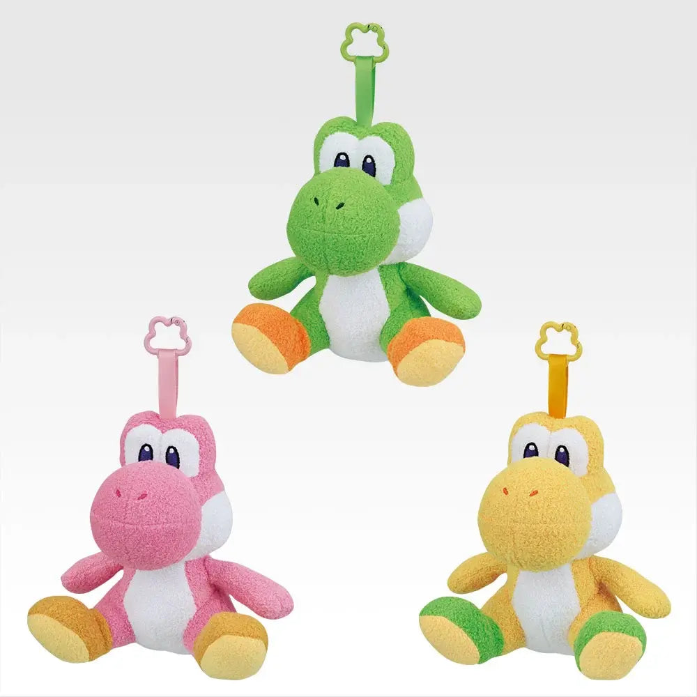 Ichiban Kuji Super Mario Prize B Colorful Yoshi Plush Toy Mascot - Mandorama