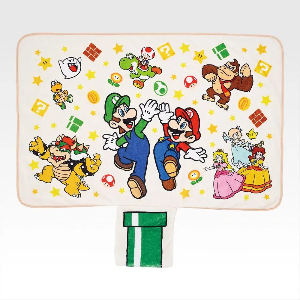 Ichiban Kuji Super Mario Prize C Blanket with Storage Pockets - Mandorama