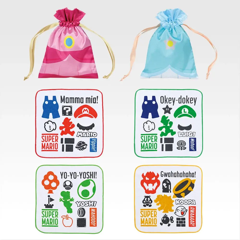 Ichiban Kuji Super Mario Prize E Drawstring Bag / Towel Collection - Mandorama
