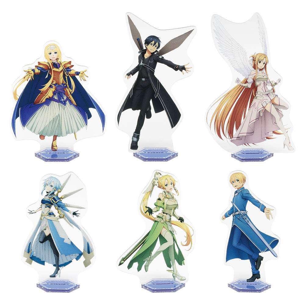 Ichiban Kuji Sword Art Online Prize F Acrylic Stand Set - Mandorama