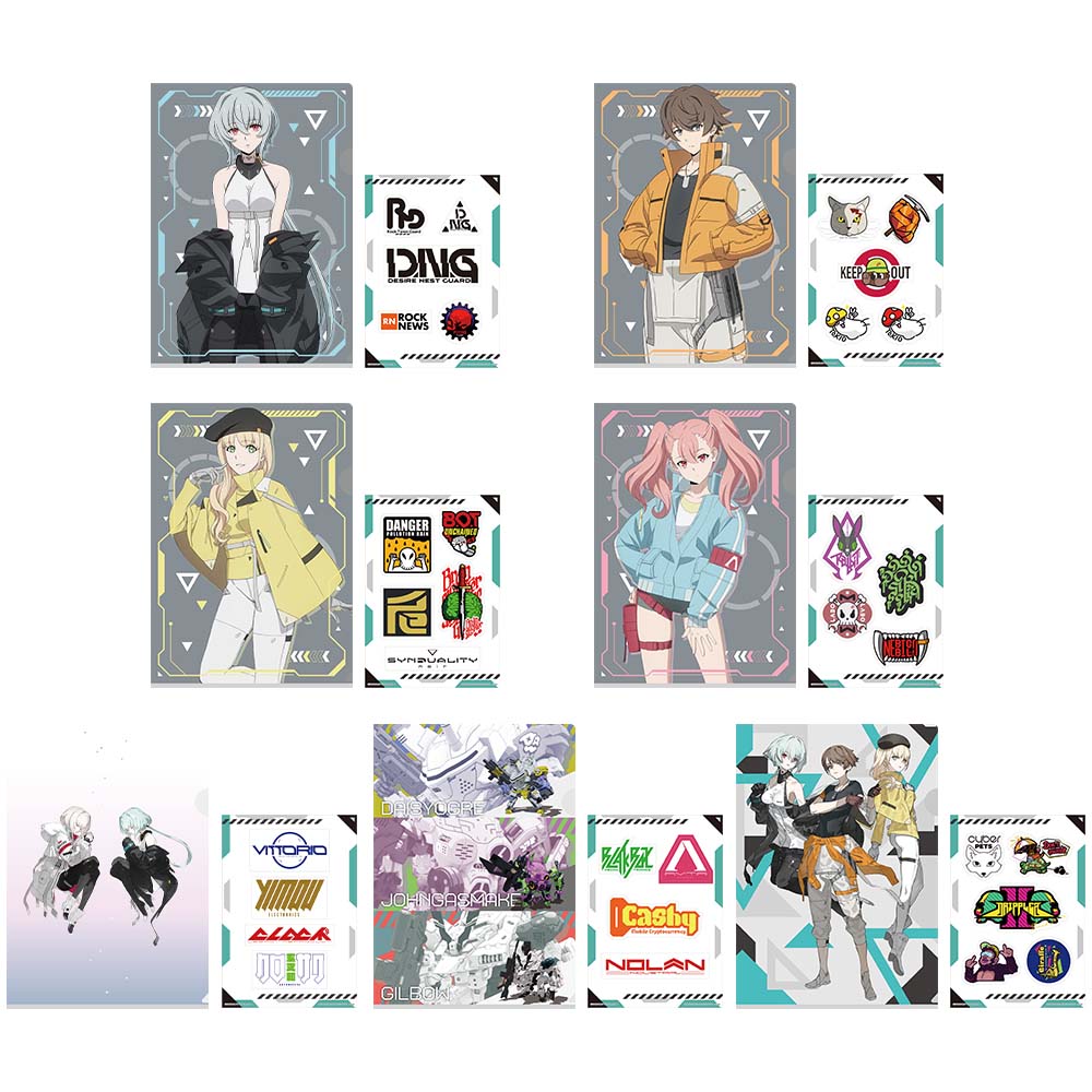 Ichiban Kuji Synduality Noir Prize I Clear File + Sticker Set - Mandorama