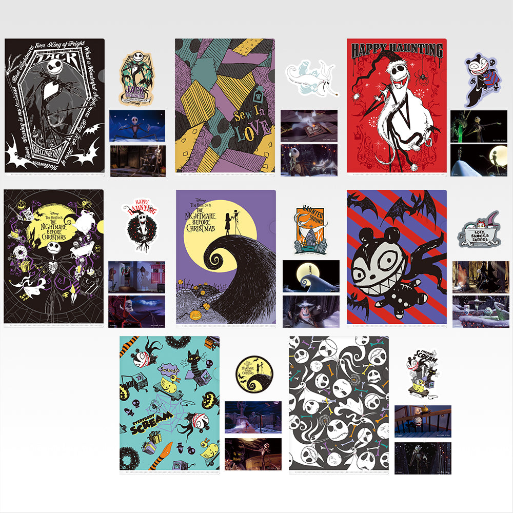 Ichiban Kuji The Nightmare Before Christmas Prize H Clear File & Sticker Set - Mandorama