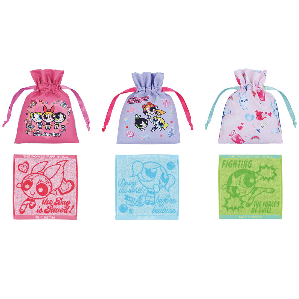 Ichiban Kuji The Powerpuff Girls Prize E Grooming Pouch and Towel Assortment - Mandorama