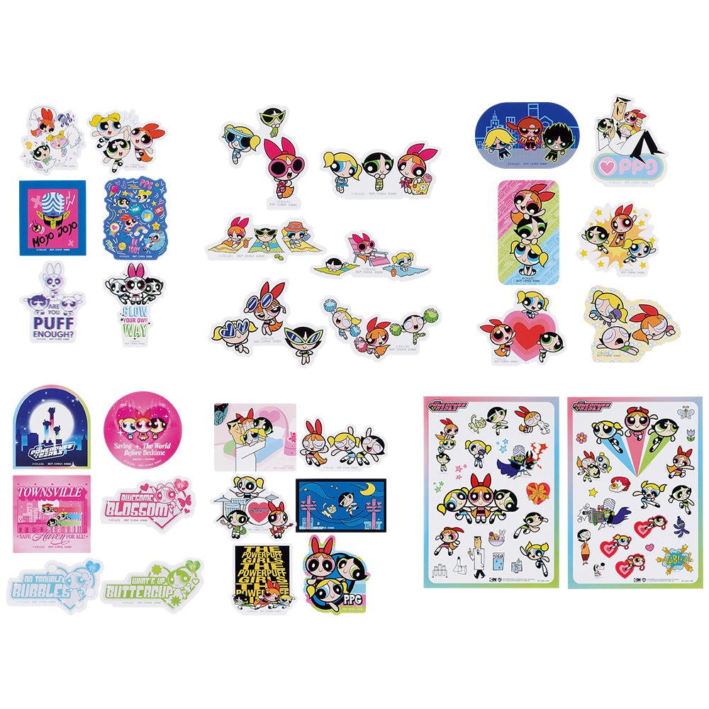 Ichiban Kuji The Powerpuff Girls Prize G Sticker and Wall Sticker Set - Mandorama