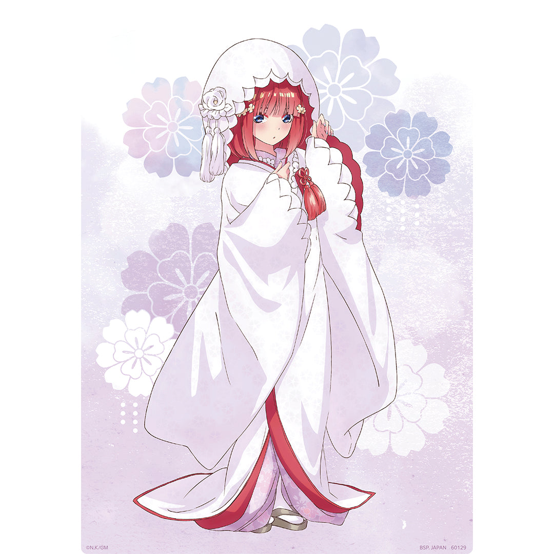 Ichiban Kuji The Quintessential Quintuplets Movie Prize G Nino Nakano Illustration Board ~White Wedding Dress~ - Mandorama