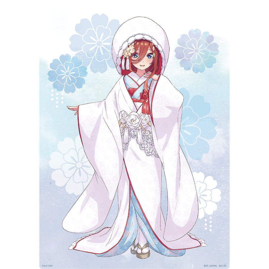 Ichiban Kuji The Quintessential Quintuplets Movie Prize H Miku Nakano Illustration Board ~White Wedding Dress~ - Mandorama