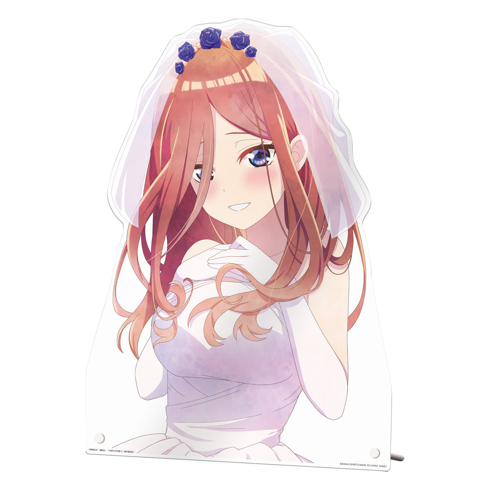 Ichiban Kuji The Quintessential Quintuplets Prize D Bust-Up Acrylic Board ~Miku Nakano Wedding~ - Mandorama