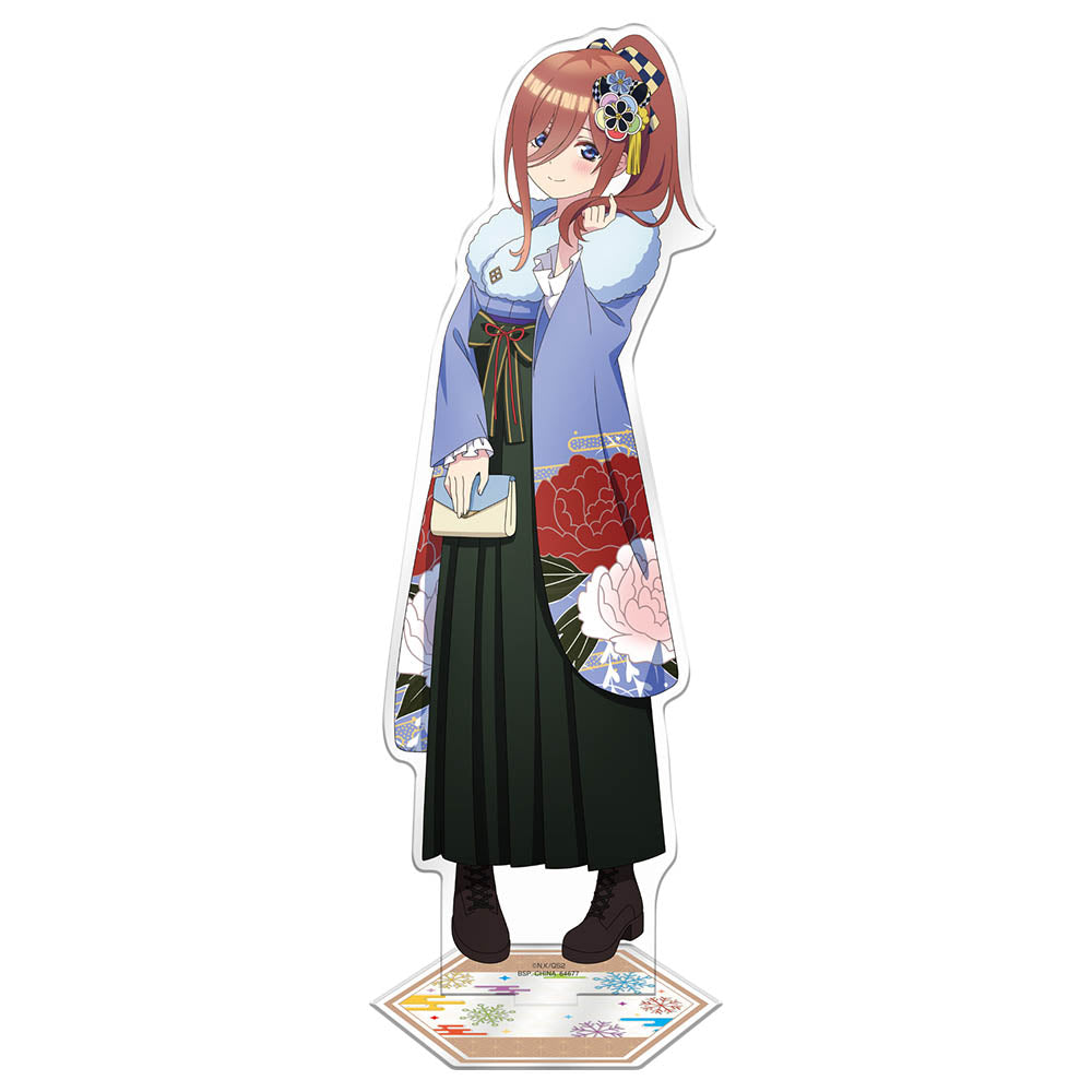Ichiban Kuji The Quintessential Quintuplets Prize H Miku Nakano Big Acrylic Stand ~New Year Style~ - Mandorama