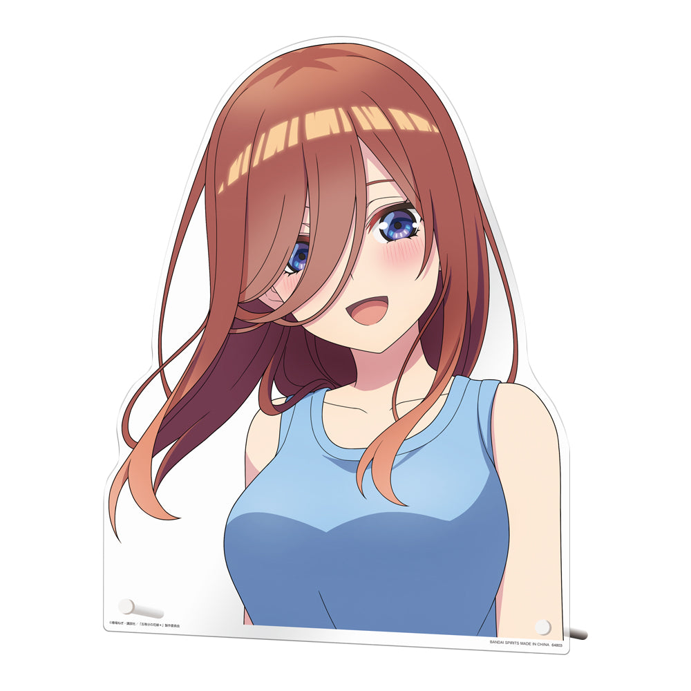 Ichiban Kuji The Quintessential Quintuplets Prize H Miku Nakano Bust-Up Acrylic Board - Mandorama
