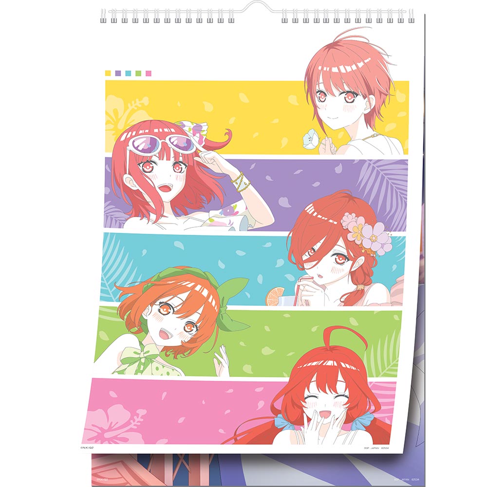 Ichiban Kuji The Quintessential Quintuplets Season 2 Last One Prize Spiral Ring Illustration Poster - Mandorama
