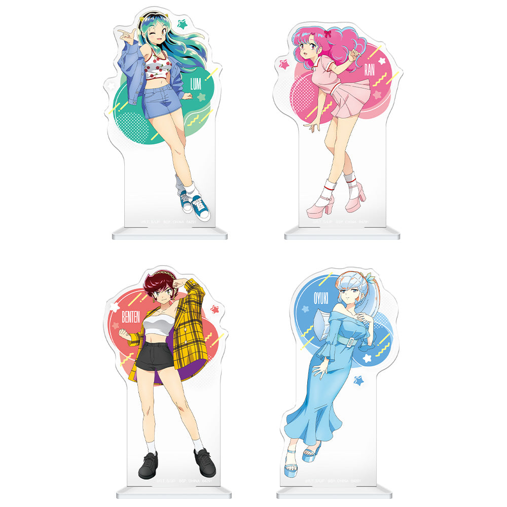 Ichiban Kuji Urusei Yatsura Prize E Change of Clothes Style Original Illustration Acrylic Stand Set - Mandorama