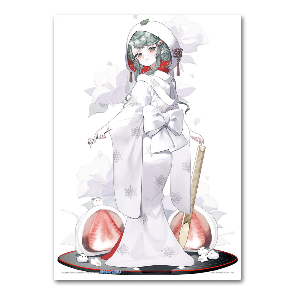 Ichiban Kuji Vocaloid Prize D Snow Miku 2013 Illustration Board - Mandorama