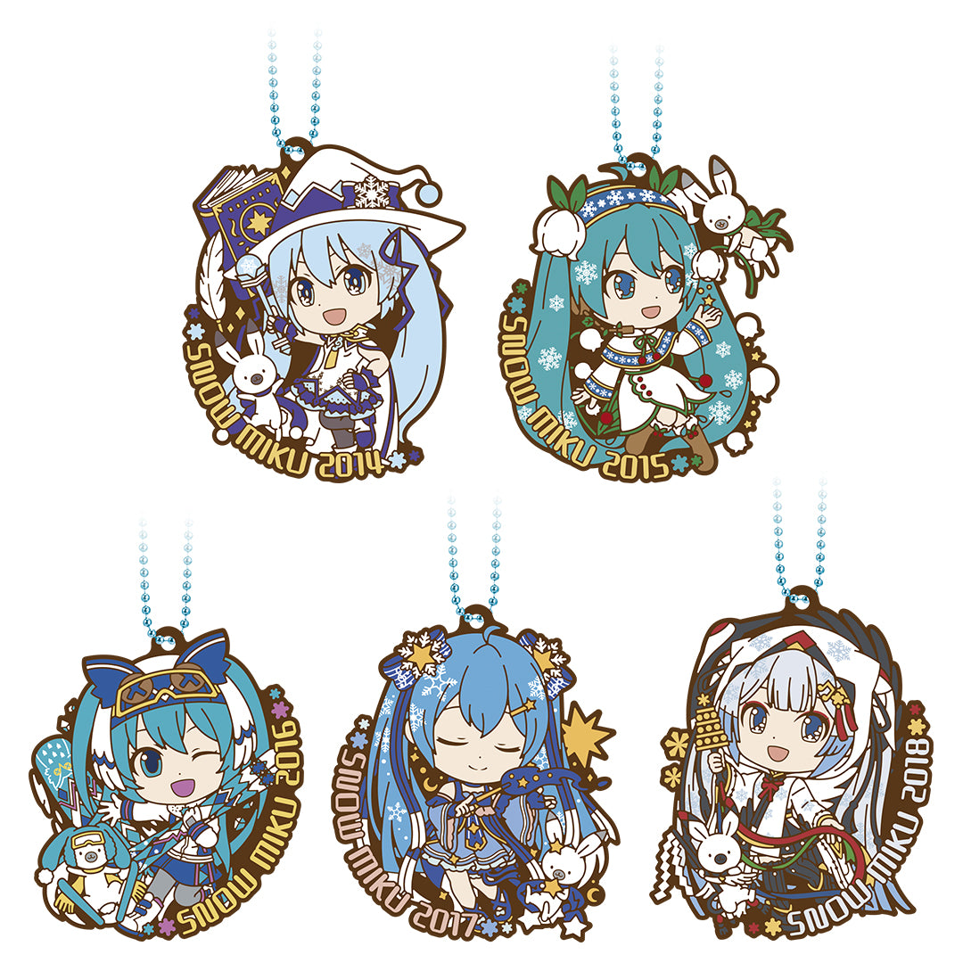 Ichiban Kuji Vocaloid Prize F Snow Miku All-Stars Rubber Charm (2014–2018) - Mandorama