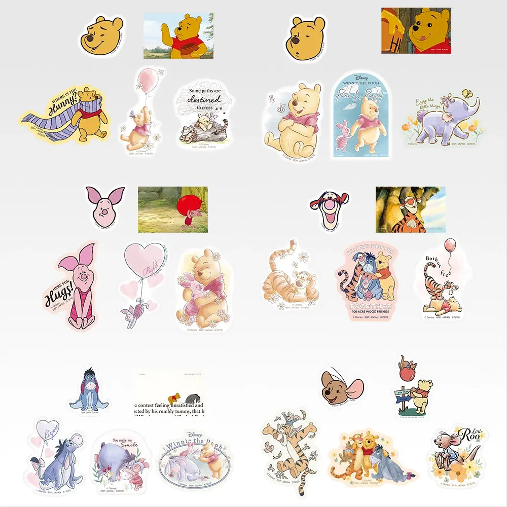 Ichiban Kuji Winnie the Pooh Prize J Sticker Collection - Mandorama