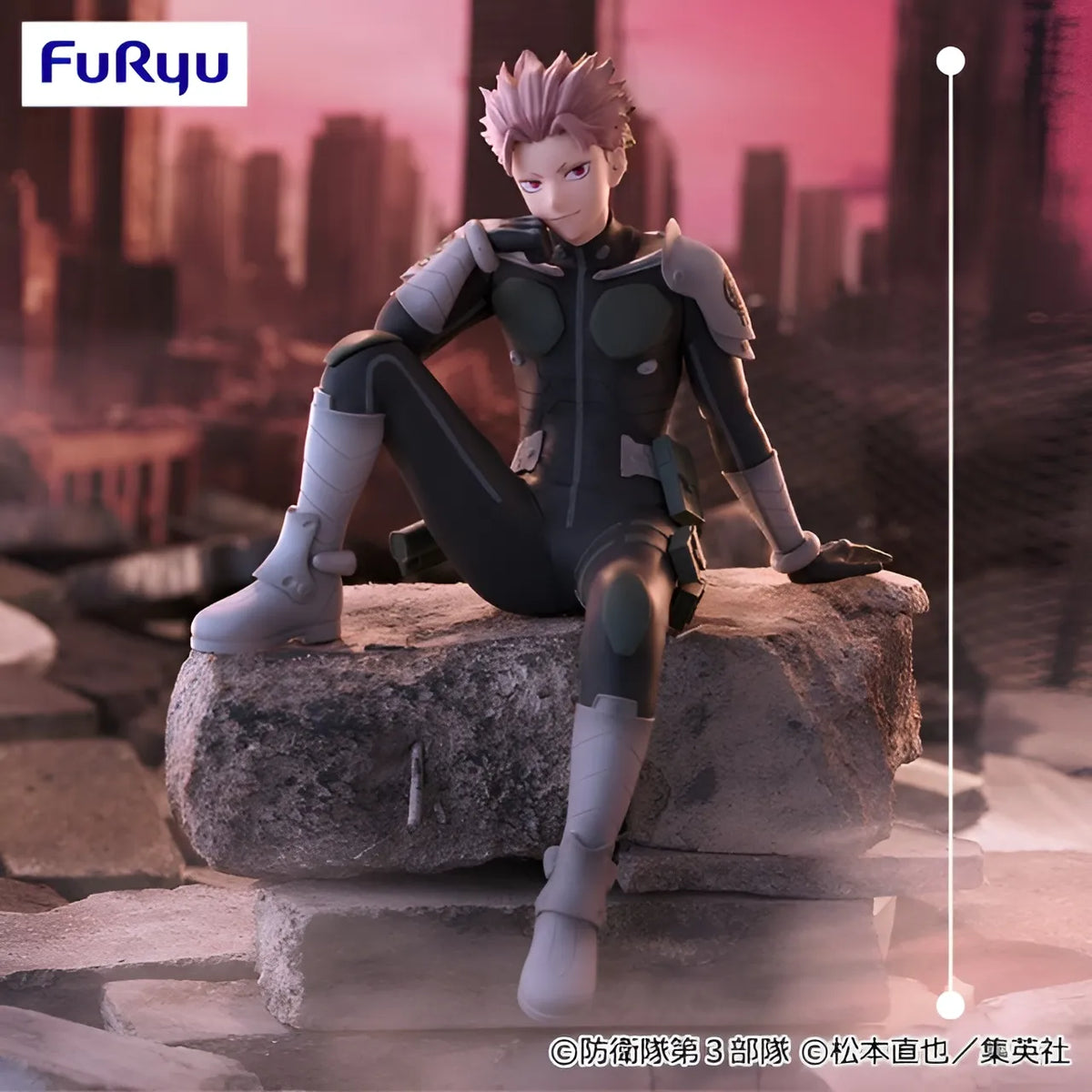 Gen Narumi Kaiju No. 8 Noodle Stopper Figure Prize Figure by FuRyu - Mandorama [src:https://tokutame.net/wp-content/uploads/2025/08/prize-202509-kaiju8-furyu12.webp]