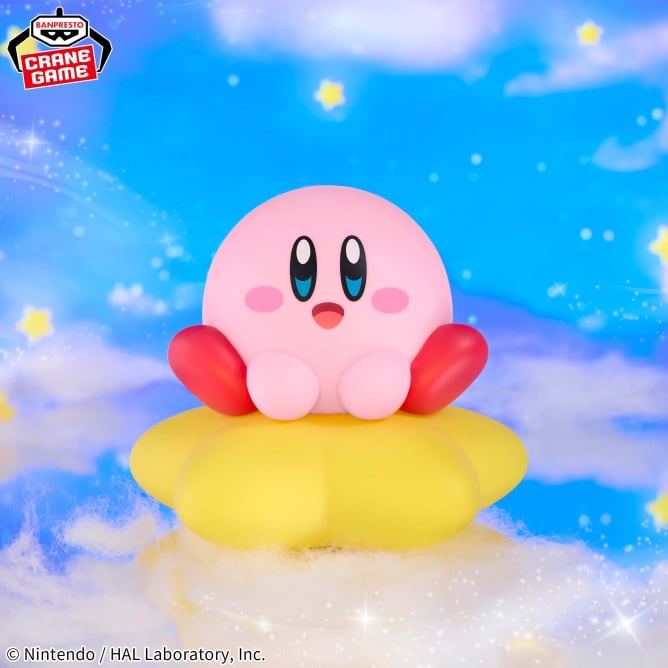 カービィ(ワープスターver.) Kirby SOFVIMATES Prize Figure by Banpresto (11/2025) - Mandorama [src:https://figisland.net/wp-content/uploads/2025/10/s01011615053464.jpg]