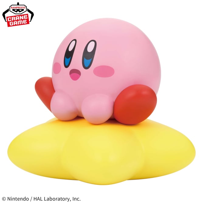 カービィ(ワープスターver.) Kirby SOFVIMATES Prize Figure by Banpresto (11/2025) - Mandorama [src:https://figisland.net/wp-content/uploads/2025/10/s01011615053466.jpg]