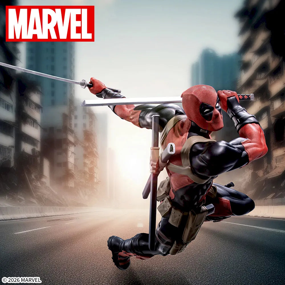 Deadpool MARVEL LUMINASTA Prize Figure by Sega (03/2026) - Mandorama [src:https://tokutame.net/wp-content/uploads/2026/02/prize-202603-marvel-sega2.webp]