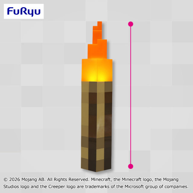 Torch Minecraft Light-Up Torch Prize Figure by FuRyu - Mandorama
