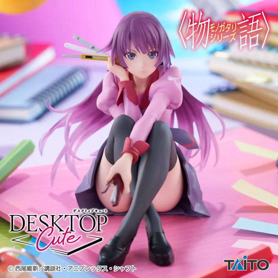 Hitagi Senjogahara Monogatari Series Desktop Cute Prize Figure by Taito (06/2026) - Mandorama [src:https://tokutame.net/wp-content/uploads/2025/04/prize-202505-monogatari-taito1.webp]