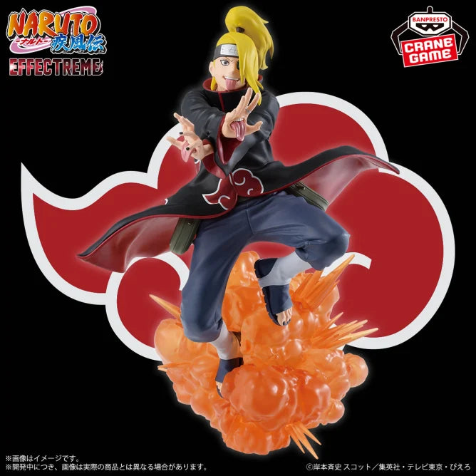 Deidara Naruto: Shippuden EFFECTREME Prize Figure by Banpresto (05/2025) - Mandorama [src:https://tokutame.net/wp-content/uploads/2025/04/prize-20250520-naruto-banpresto1.webp]