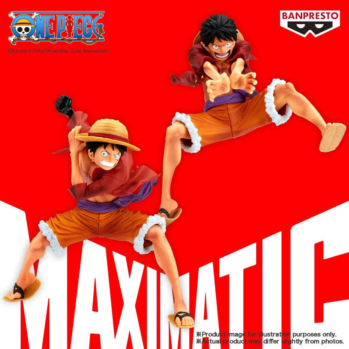 Monkey D. Luffy One Piece MAXIMATIC Prize Figure by Banpresto (06/2025) - Mandorama [src:https://tokutame.net/wp-content/uploads/2025/03/prize-202506-onepiece-banpresto2.webp]