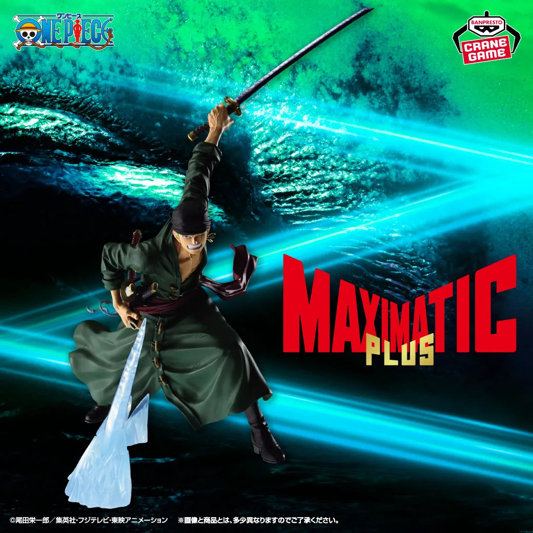 Roronoa Zoro One Piece MAXIMATIC Prize Figure by Banpresto (09/2026) - Mandorama [src:https://tokutame.net/wp-content/uploads/2026/08/prize-202609-onepiece-banpresto9.webp]