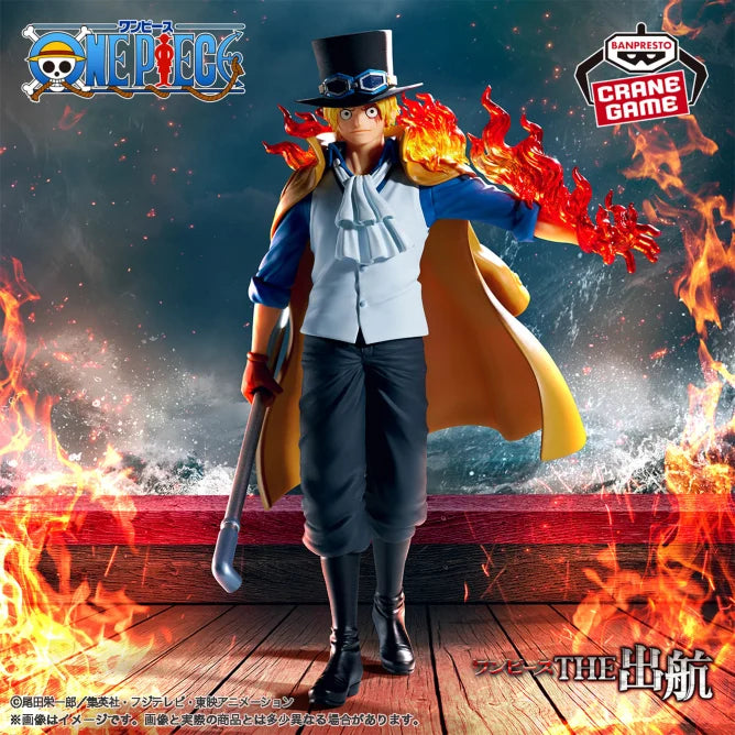 Sabo One Piece THE Shukko LOGIA Prize Figure by Banpresto (05/2025) - Mandorama [src:https://tokutame.net/wp-content/uploads/2025/04/prize-20250527-oneoiece-banpresto1.webp]