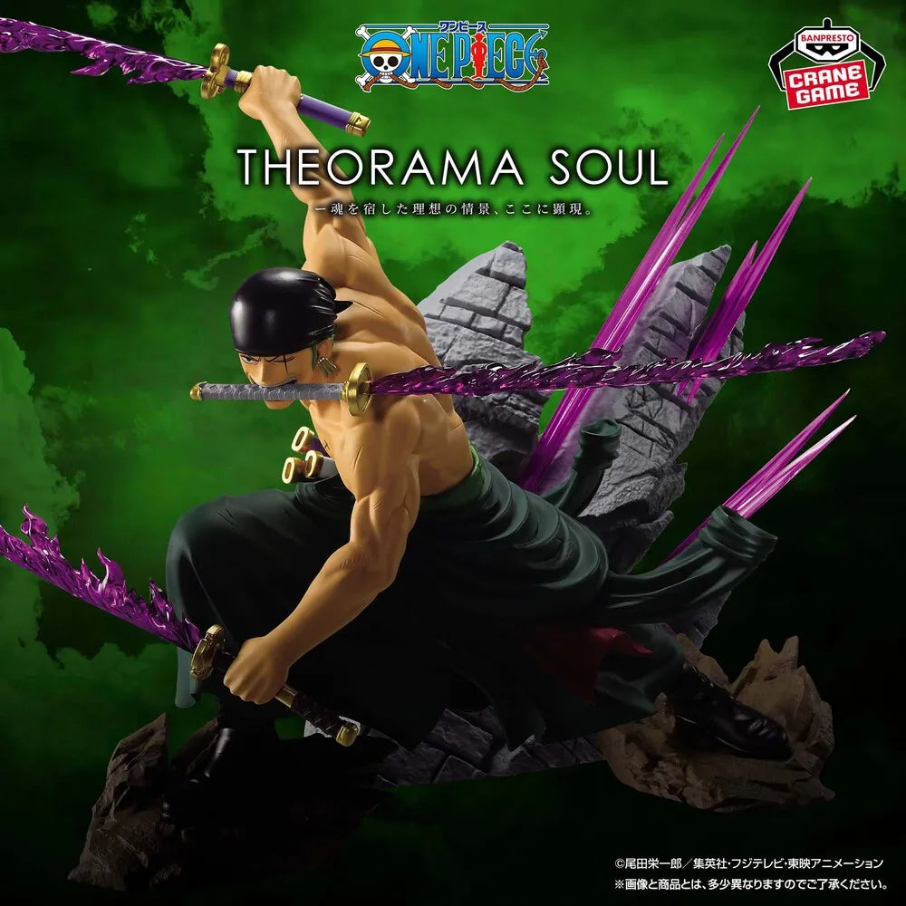 Roronoa Zoro One Piece THEORAMA SOUL Prize Figure by Banpresto (07/2026) - Mandorama [src:https://tokutame.net/wp-content/uploads/2026/06/prize-202607-onepiece-banpresto14.webp]