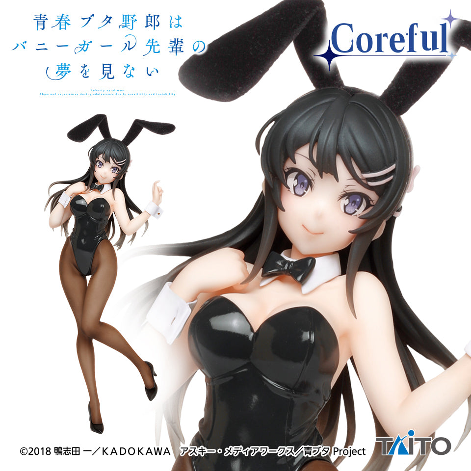 Mai Sakurajima Bunny Ver. Rascal Does Not Dream Coreful Prize Figure by Taito (10/2026) - Mandorama