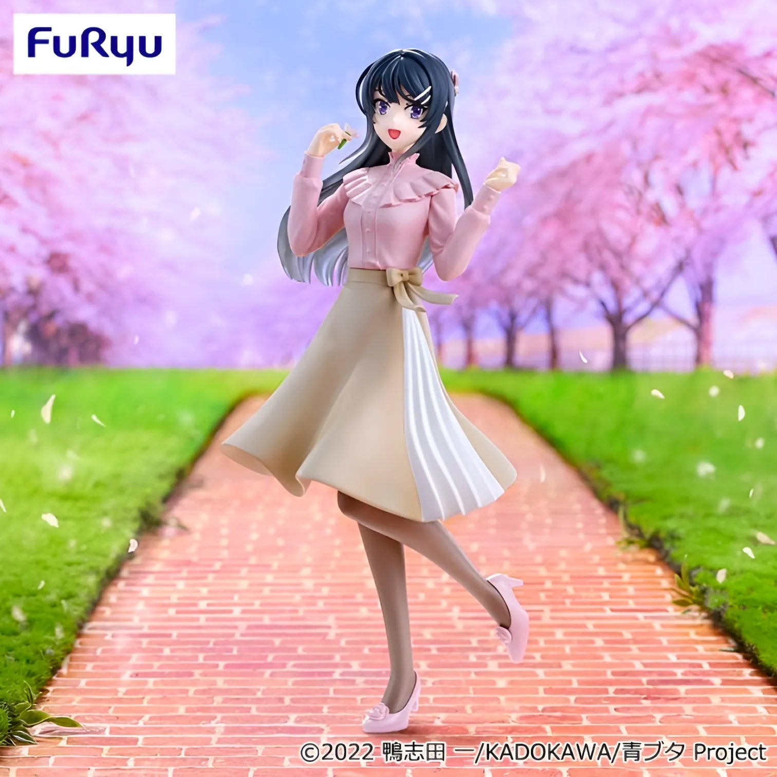Mai Sakurajima Rascal Does Not Dream Trio-Try-iT Prize Figure by FuRyu (03/2025) - Mandorama [src:https://tokutame.net/wp-content/uploads/2025/02/prize-202503-aobuta-furyu1.webp]