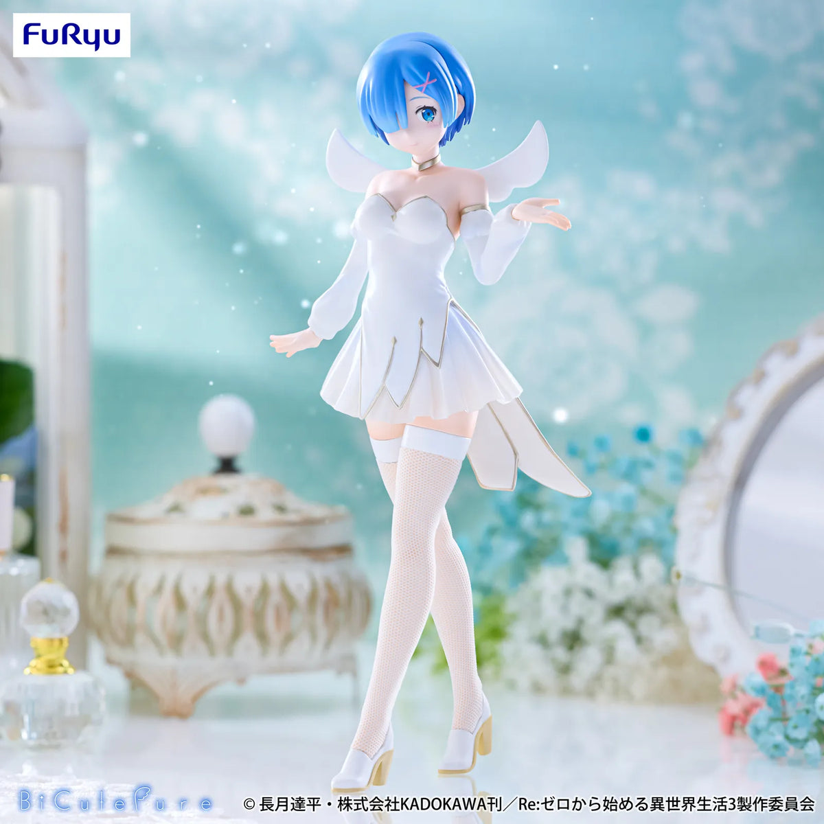Rem Re:ZERO -Starting Life in Another World- BiCute Pure Figure Prize Figure by FuRyu (01/2026) - Mandorama [src:https://tokutame.net/wp-content/uploads/2025/10/prize-202601-rezero-furyu.webp]