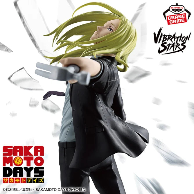 Kamihate Sakamoto Days Vibration Stars Prize Figure by Banpresto - Mandorama