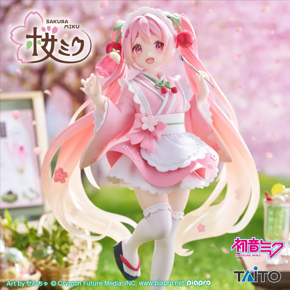 描き下ろし和風喫茶ver. Sakura Miku Coreful Prize Figure by Taito (04/2026) - Mandorama [src:https://tokutame.net/wp-content/uploads/2026/01/prize-202604-hatsunemiku-taito1.webp]