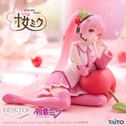 Sakura Miku Desktop Cute Prize Figure by Taito - Mandorama [src:https://tokutame.net/wp-content/uploads/2025/01/prize-202502-hatsunemiku-taito1.webp]