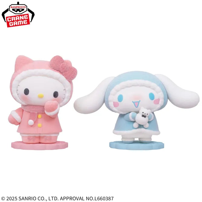 Hello Kitty, Cinnamoroll Sanrio Characters Fluffy Puffy Prize Figure by Banpresto - Mandorama